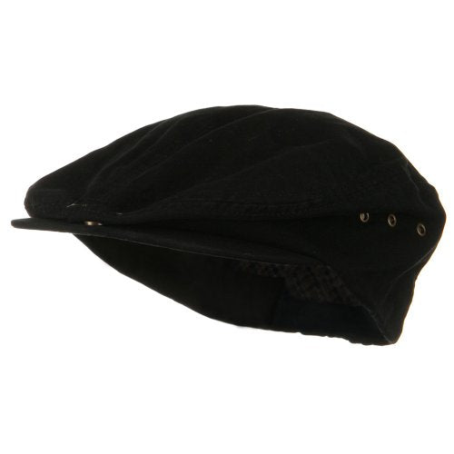 Oversize Washed Canvas Ivy Cap - color: Black