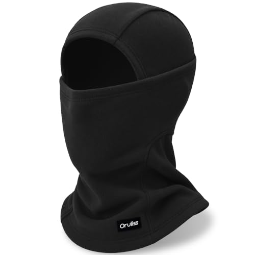 Winter Ski Mask Balaclava for Men Women, Warm Full Face Mask Cold Weather Snowboarding Skiing Motorcycling - color: Black