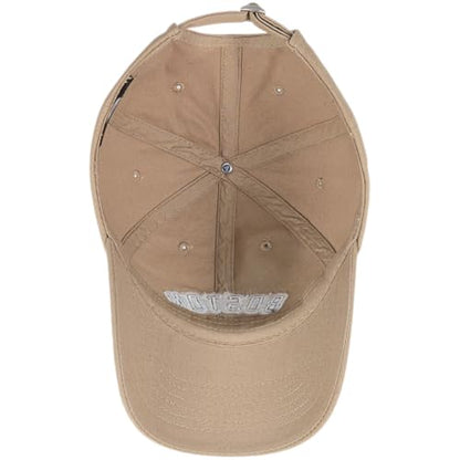 E BY ELIDAN Boston EST 1630 Dad Hat, Embroidered Cotton Baseball Cap - color: Khaki Est 1630