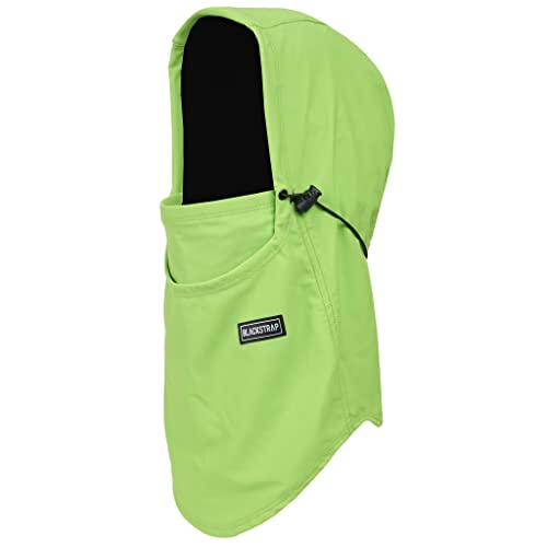 BLACKSTRAP Team Hood Dual Layer Adjustable Balaclava Ski Mask Compatible, Adult Unisex - color: Slime