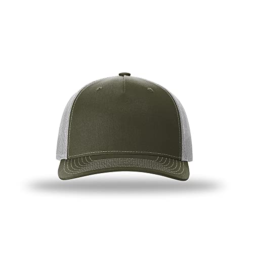 Richardson 112FP & 112PFP Classic Fit Five-Panel Snapback Trucker Cap |OSFM - color: Beetle/Quarry