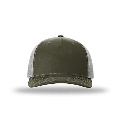 Richardson 112FP & 112PFP Classic Fit Five-Panel Snapback Trucker Cap |OSFM - color: Beetle/Quarry