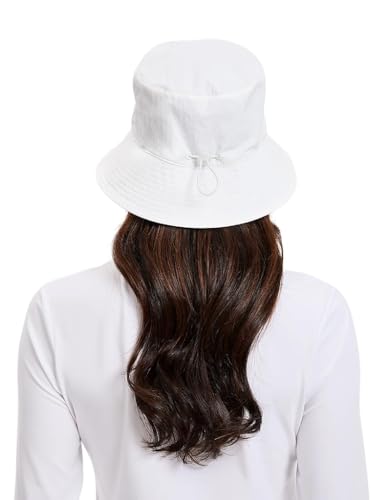 Solbari Unisex Bondi Bucket Hat UPF 50+ - color: White, size: Large-X-Large
