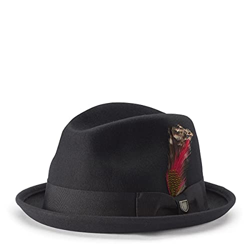Brixton Men's Gain Fedora Hat - size: Medium
