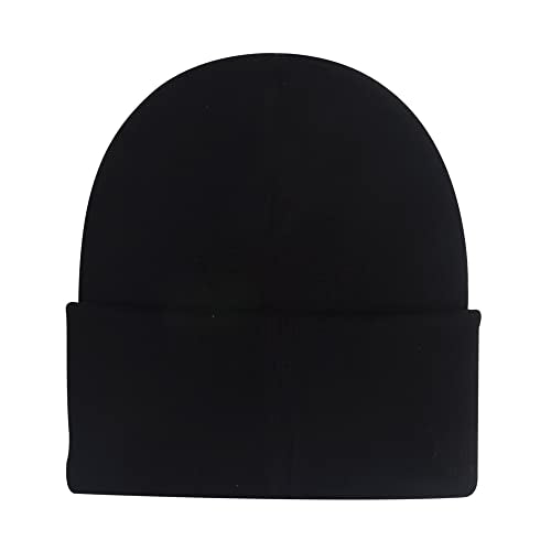 Cat Mom Cat Dad Beanie Collection – Jacquard Pom Pom Hats & Double-Layer Embroidered Beanies for Pet Lovers - color: I’m Only Talking to My Cat Today Black