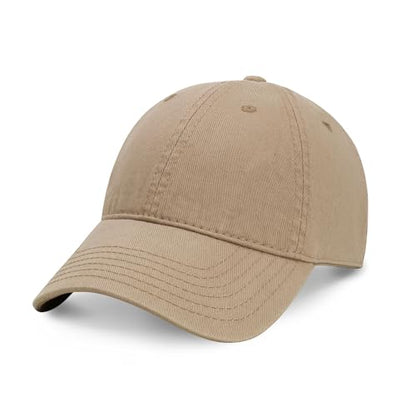 CHOK.LIDS Everyday Premium Cotton Dad Hat Adjustable Baseball Cap Unisex - color: Khaki