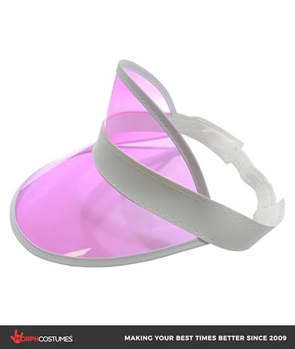 Nicky Bigs Novelties Poker Dealer Visor, Pink Plastic Halloween Costume