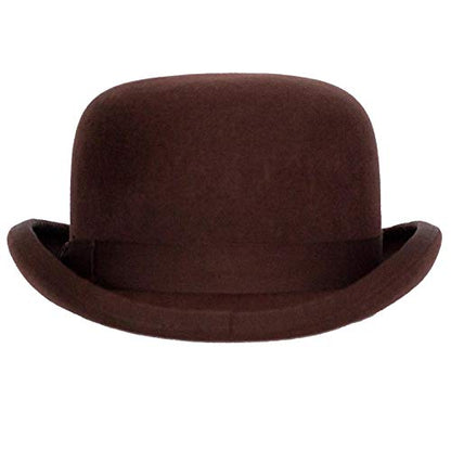 Levine Fleming Firm Felt Derby Bowler Hat 100% Wool (3+ Colors) - size: X-Large