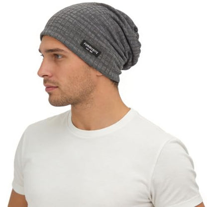 Ruphedy Men Slouchy Beanie Summer Long Oversize Thin Lightweight Skull Cap B011h - color: B018h-grey, size: One Size