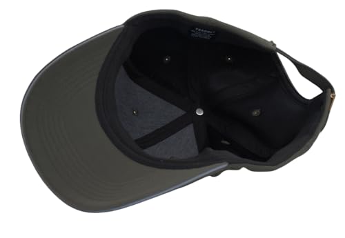 TSSGBL Men's Plain Baseball Hat - OSFM & XXL Big Head Fit，Adjustable Structured Ball Cap with Reflective Sandwich Brim - color: Charcoal, size: Medium-Large