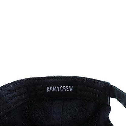 Armycrew Oversized XXL Soft Crown Washed Cotton Twill Dad Baseball Hat - color: Black