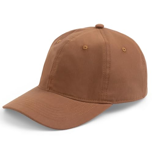 Hot Summer Baseball Cap, 35% Thinner Cotton Dad Hat Lightweight - color: Brown