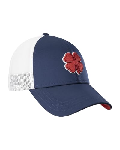 Black Clover Premium Flex Cap - color: 70 - Navy Hat/3d Red Clover/White Trim, size: Small-Medium