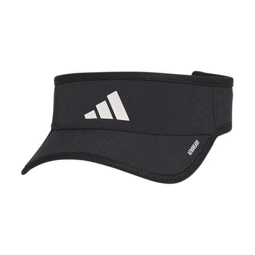 adidas Men's Superlite Visor - color: Black/White/3