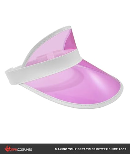 Nicky Bigs Novelties Poker Dealer Visor, Pink Plastic Halloween Costume