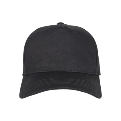 E BY ELIDAN A-Frame Trucker Hat, 5-Panel Blank Snapback - color: Black