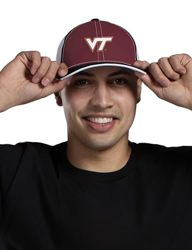 Pacific Headwear NCAA Trucker PacFlex Closed Back Stylish Cap for College Sports Fans - size: Small-Medium