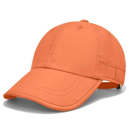 Baseball Cap Water-Resistant Cap Golf Hat Adjustable Fit Cap Baseball Cap Women Cap for Men - color: Orange