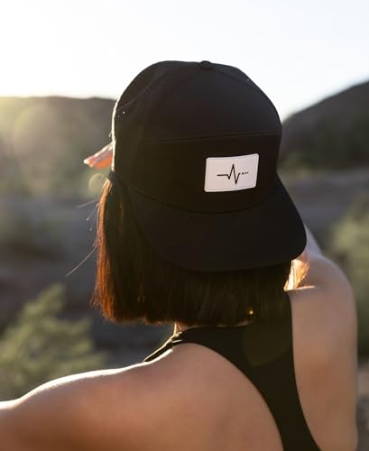 VYBE Performance Snapback Hat - Water-Repellent, Breathable Athletic Baseball Cap for Golf, Gym, Sports, Water - color: Midnight Vybe
