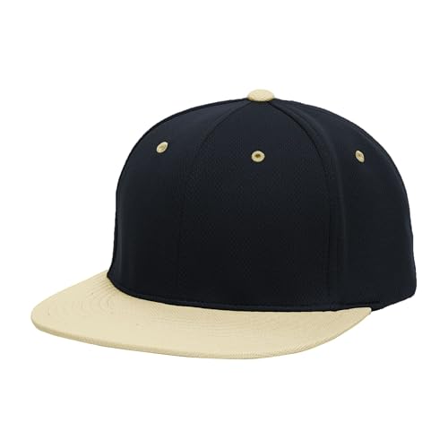 Pacific Headwear Unisex-Adult Pacific Headwear Premium P-tec Flexfit® Cap - color: Navy/Vegas, size: X-Small