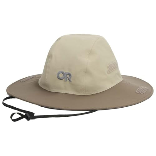 Outdoor Research Seattle Rain Hat - color: Pro Khaki/Morel, size: Medium