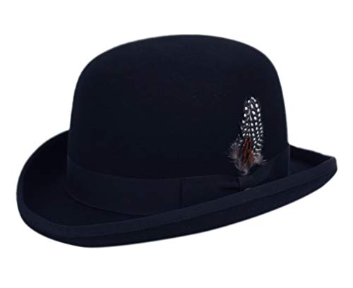 EPOCH Men's Wool Felt Derby Hat - color: Navy, size: Large
