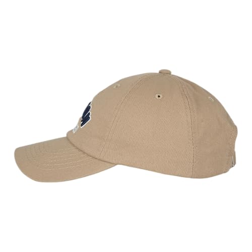 E BY ELIDAN Boston EST 1630 Dad Hat, Embroidered Cotton Baseball Cap - color: Khaki Est 1630