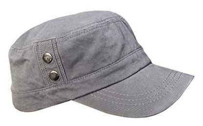 Womans Cadet Style Short Brim Hat Featuring Celtic Design Paw Print (Pink on Gray)