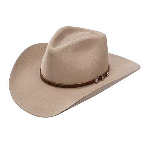 Stetson Seneca 4X Buffalo Felt Cowboy Hat SBSNCA-4134 - color: Silver Sand, size: 7 3/4