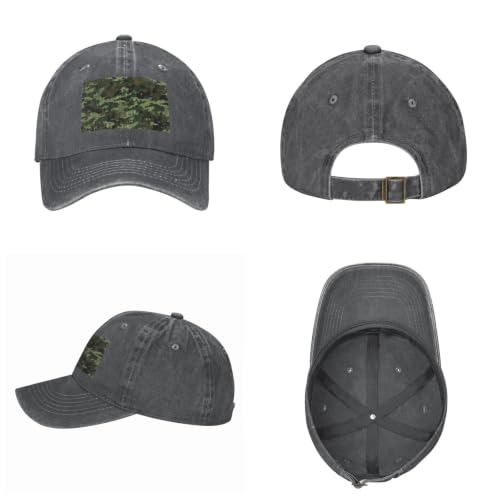 Vintage Washed Baseball Cap for Men Women Adjustable Golf Dad Hat Black - color: Deep Heather