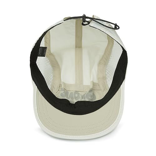 Clakllie Quick Dry 5 Panel Running Hat Breathable Mesh Hat Two-Tone Short Brim Hats Lightweight Baseball Cap Summer Sport Cap - color: Cdus-bssd2504-beige