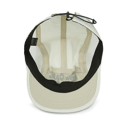 Clakllie Quick Dry 5 Panel Running Hat Breathable Mesh Hat Two-Tone Short Brim Hats Lightweight Baseball Cap Summer Sport Cap - color: Cdus-bssd2504-beige