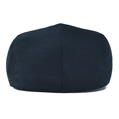 STARANCE Men Thin Cotton Gatsby Newsboy Cap - color: Navy, size: 7 1/4