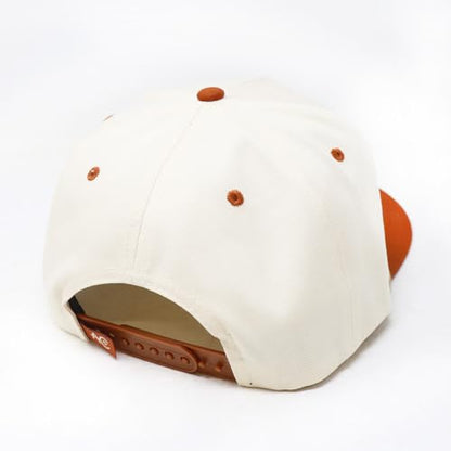 Certified Ranchers Association Adjustable Snapback Hat - color: Khaki/Burnt Orange