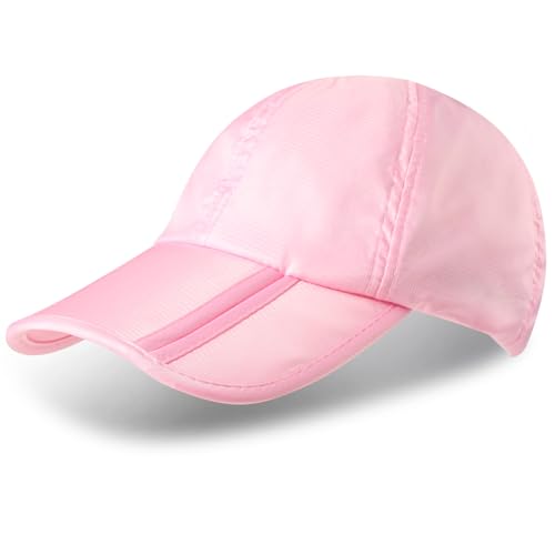 Sumolux Waterproof Baseball Cap Men Women Sun Hat Quick-Drying - color: Pink, size: One Size