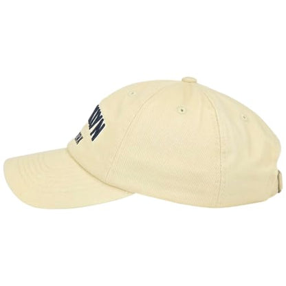 E BY ELIDAN Brooklyn New York Baseball Cap, Embroidered Dad Hat - color: Cream