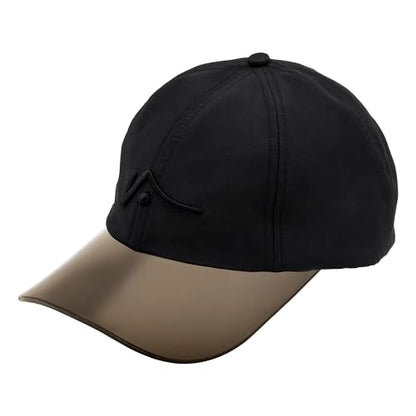 VISTO Transparent Brim Quick-Dry Hat - Obstruction Free Visibility, No Glare & Complete Sun Protection for Outdoor Sports - color: Black