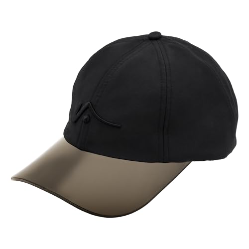VISTO Transparent Brim Quick-Dry Hat - Obstruction Free Visibility, No Glare & Complete Sun Protection for Outdoor Sports - color: Black