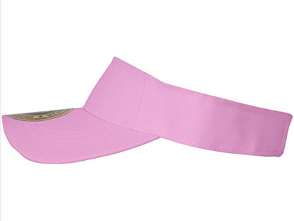 TOP HEADWEAR Solid Adjustable Blank Visor - color: Pink
