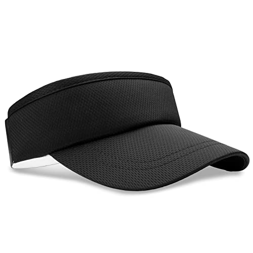 Headsweats Unisex Adult Lightweight Performance Running Sun Visor - color: Pitch Black