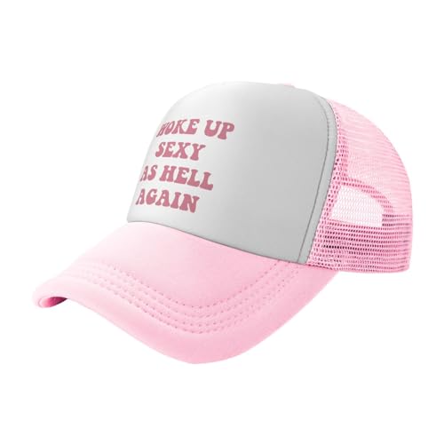 You Find It Offensive? I Find It Funny Trucker Hats for Women Pink Men Funny Slogan Pink Hats for Men - color: 14 Pink