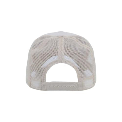 ZH 12 Pack Seamless Mesh Back Baseball Caps, 5 Panel Trucker Hats Bulk for Men and Women，Blank Caps - color: Beige