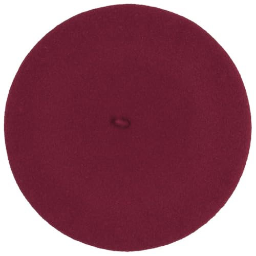 Women's Beret Cashmere Wool French Hat Made in EU Women Autumn Winter - color: Bordeaux, size: 6 7/8