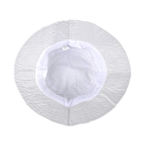 Toutacoo, Adjustable Bucket Rain Hat, Nylon Look - color: 06-white, size: Medium-Large