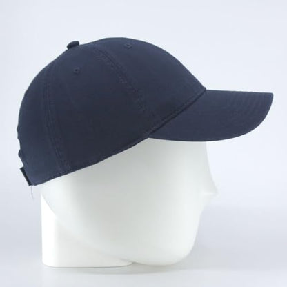 Classic Blank Dad Hat Cotton Adjustable Strap Baseball Cap - color: Navy
