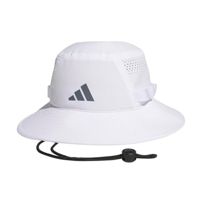 adidas Men's Victory Bucket Hat Boonie - color: White/Onix Grey/Black/5, size: Large-X-Large