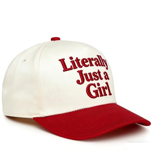 Funky Vintage Canvas Snapback Hat - Adjustable Tone Cap for Men Women - Put It On My, Cowboy, Girl Dad, Funny - color: Literally Just a Girl