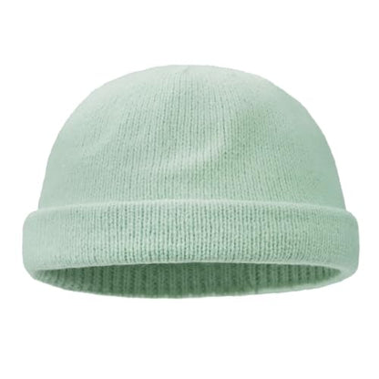 Croogo Beanie Docker Cap Rolled Cuff Brimless Hat Worker Sailor Skullcap - color: Ct49-new Green