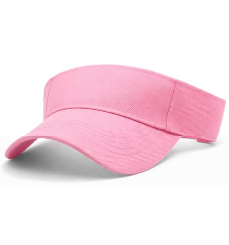 MDSTYLE Visor Hat for Men & Women Sun Visor Cap for Sports Tennis Golf Running Beach Outdoor Caps Hats Visors Sunvisors - color: Pink
