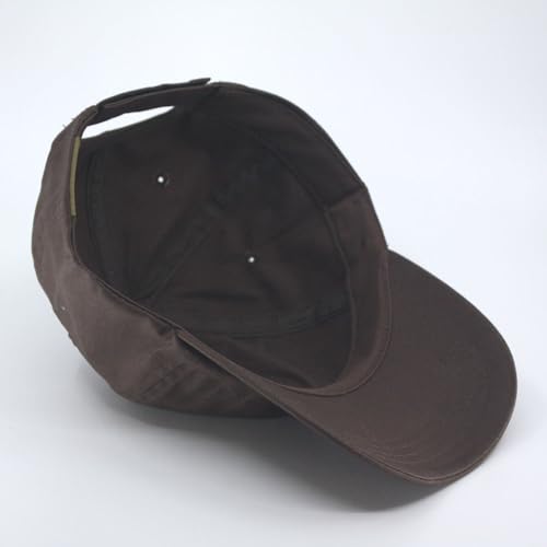 Heavy Washed Coated Canvas Wax-Look Adjustable Low Profile Men Women Baseball Cap - color: Unstructured Juniper Brown